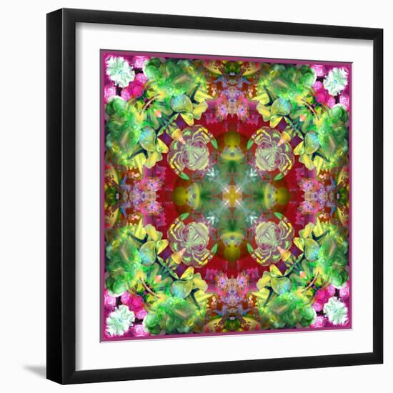 Symmetrical Composing of Flower Photographies-Alaya Gadeh-Framed Photographic Print