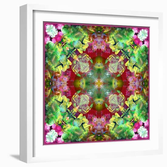 Symmetrical Composing of Flower Photographies-Alaya Gadeh-Framed Photographic Print