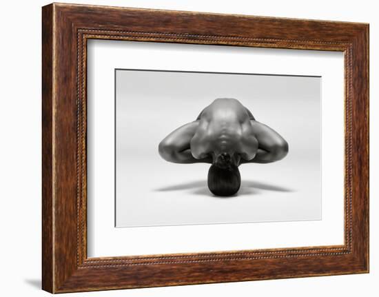 Symmetrical Gymnast-Ross Oscar-Framed Photographic Print