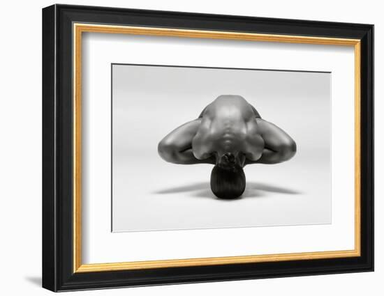 Symmetrical Gymnast-Ross Oscar-Framed Photographic Print