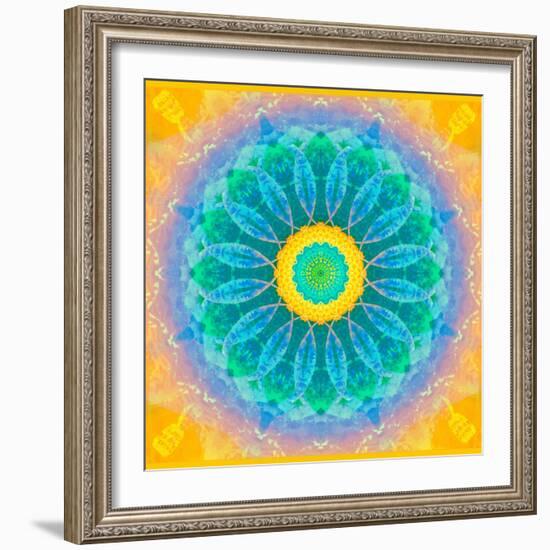 Symmetrical Montage of Flower Photographies-Alaya Gadeh-Framed Photographic Print