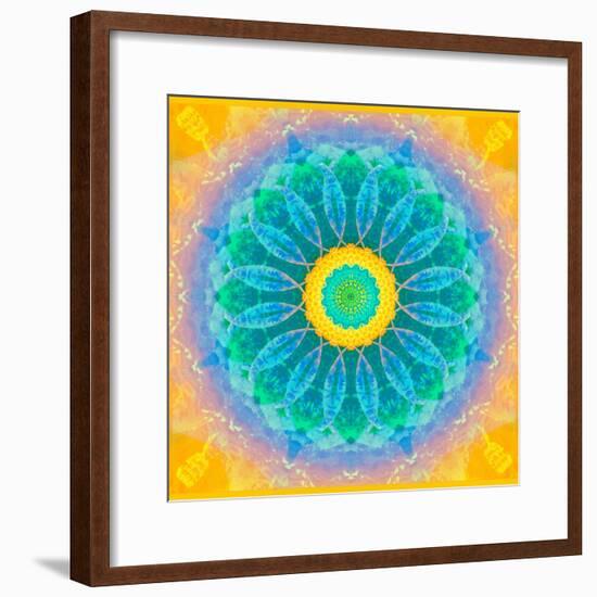 Symmetrical Montage of Flower Photographies-Alaya Gadeh-Framed Photographic Print