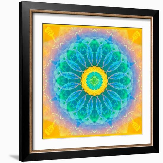 Symmetrical Montage of Flower Photographies-Alaya Gadeh-Framed Photographic Print