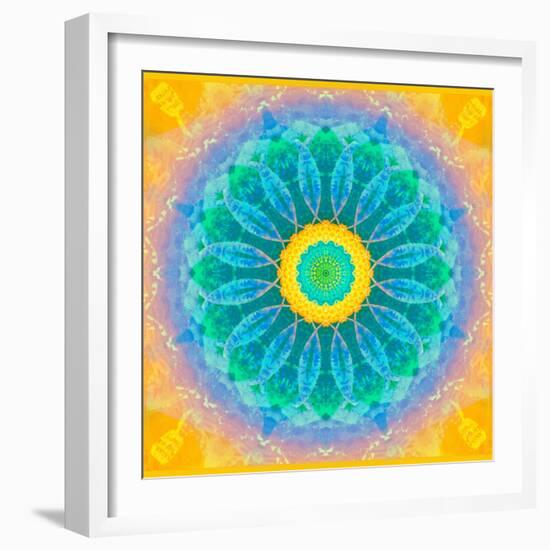 Symmetrical Montage of Flower Photographies-Alaya Gadeh-Framed Photographic Print