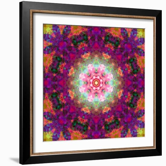 Symmetrical Ornament of Flower Photographies-Alaya Gadeh-Framed Photographic Print