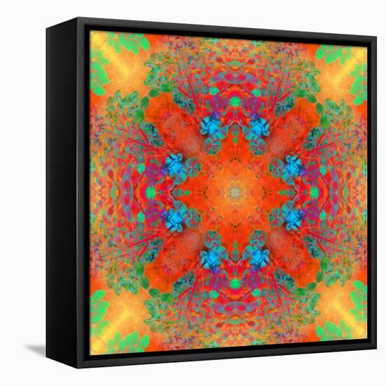 Symmetrical Ornament of Flower Photos-Alaya Gadeh-Framed Premier Image Canvas