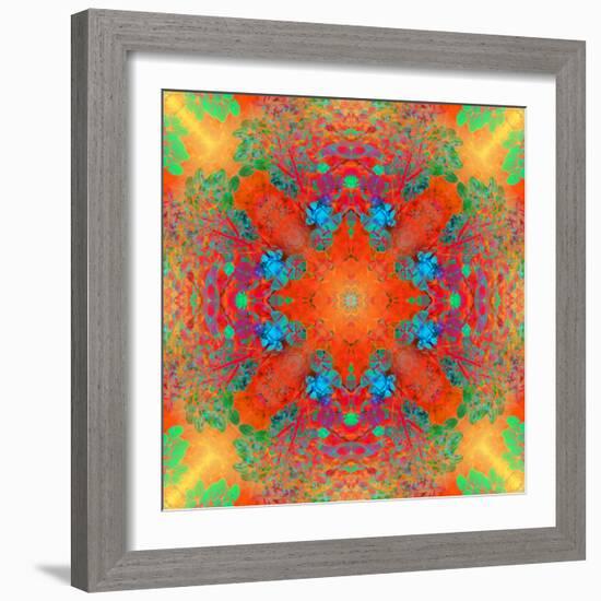 Symmetrical Ornament of Flower Photos-Alaya Gadeh-Framed Photographic Print