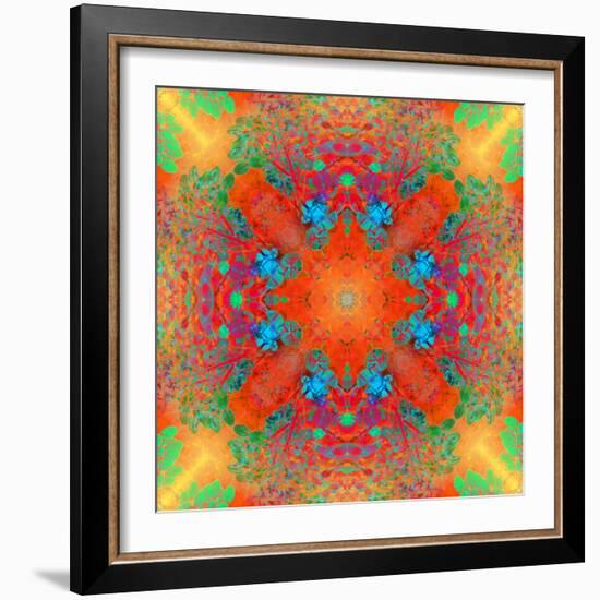 Symmetrical Ornament of Flower Photos-Alaya Gadeh-Framed Photographic Print