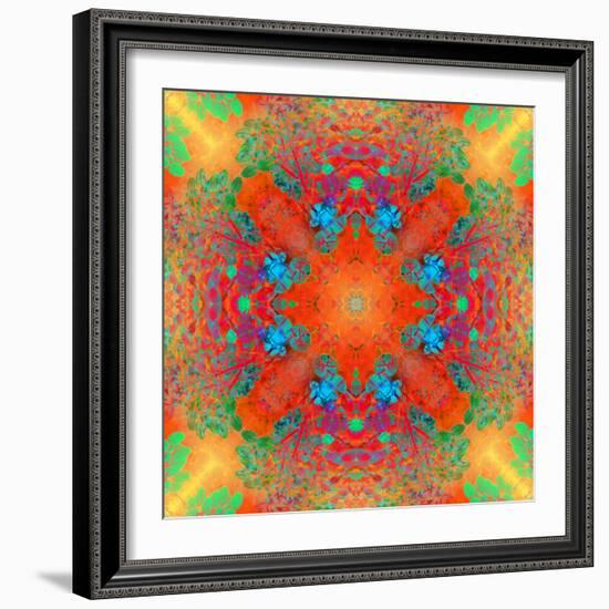 Symmetrical Ornament of Flower Photos-Alaya Gadeh-Framed Photographic Print