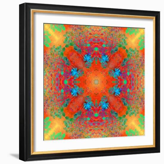 Symmetrical Ornament of Flower Photos-Alaya Gadeh-Framed Photographic Print