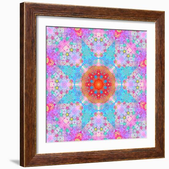 Symmetrical Ornament of Flower Photos-Alaya Gadeh-Framed Photographic Print