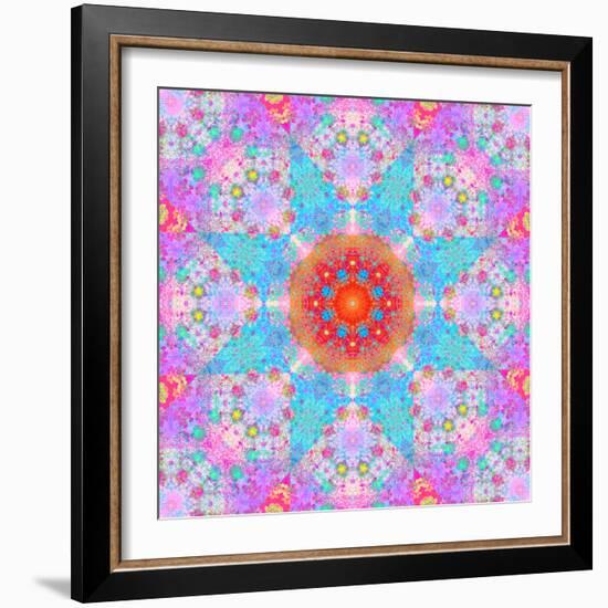 Symmetrical Ornament of Flower Photos-Alaya Gadeh-Framed Photographic Print