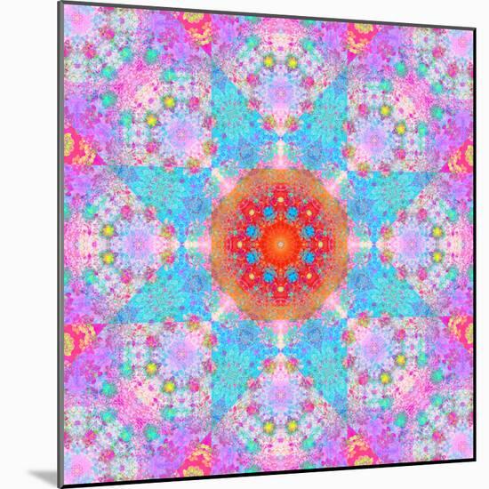 Symmetrical Ornament of Flower Photos-Alaya Gadeh-Mounted Photographic Print