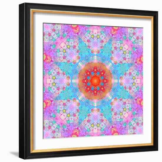 Symmetrical Ornament of Flower Photos-Alaya Gadeh-Framed Photographic Print