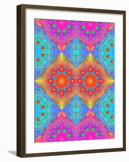 Symmetrical Ornament of Flower Photos-Alaya Gadeh-Framed Photographic Print