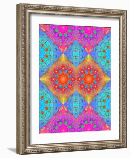 Symmetrical Ornament of Flower Photos-Alaya Gadeh-Framed Photographic Print