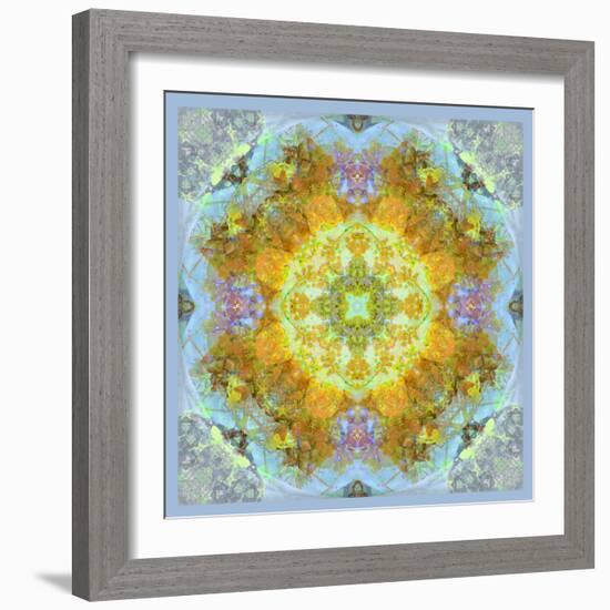 Symmetrical Ornaments, Mandala, Colourful-Alaya Gadeh-Framed Photographic Print