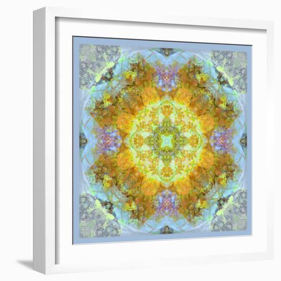 Symmetrical Ornaments, Mandala, Colourful-Alaya Gadeh-Framed Photographic Print