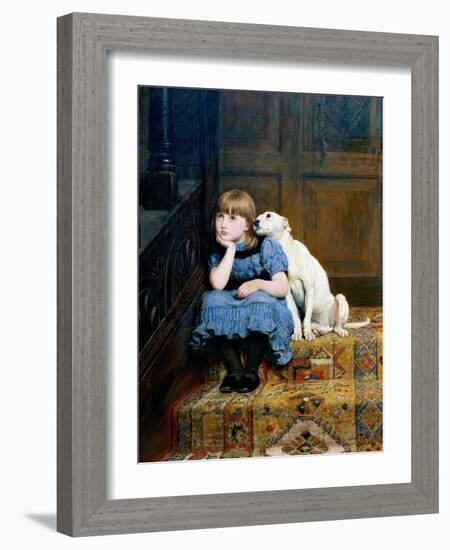 Sympathy, 1877-Briton Rivi?re-Framed Giclee Print