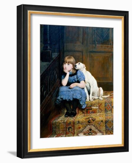 Sympathy, 1877-Briton Rivi?re-Framed Giclee Print