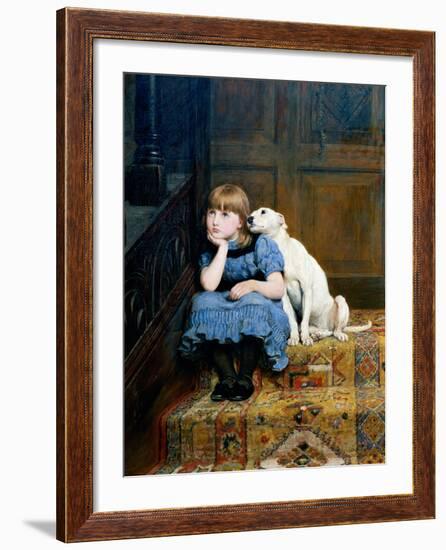 Sympathy, 1877-Briton Rivi?re-Framed Giclee Print