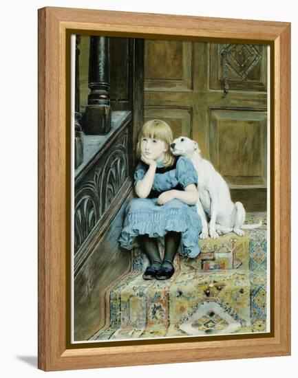 Sympathy-Briton Rivière-Framed Premier Image Canvas