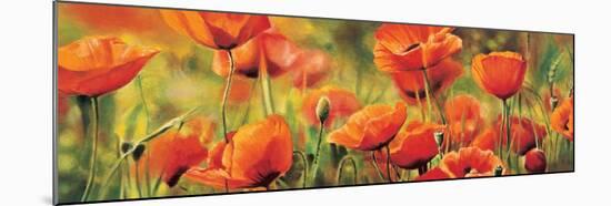 Symphonie de coquelicots-Pierre Viollet-Mounted Art Print