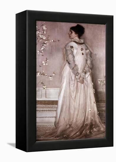 Symphony in Flesh Color and Pink: Portrait of Mrs. Frances Leyland-James Abbott McNeill Whistler-Framed Premier Image Canvas