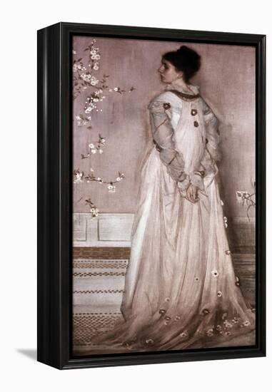 Symphony in Flesh Color and Pink: Portrait of Mrs. Frances Leyland-James Abbott McNeill Whistler-Framed Premier Image Canvas