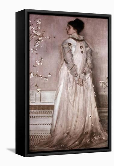 Symphony in Flesh Color and Pink: Portrait of Mrs. Frances Leyland-James Abbott McNeill Whistler-Framed Premier Image Canvas