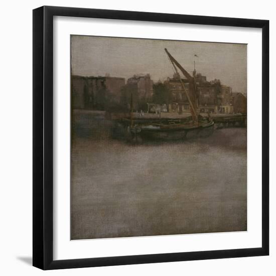 Symphony in Grey and Brown (Lindsey Row, Chelsea), C.1834-1948-James Abbott McNeill Whistler-Framed Giclee Print