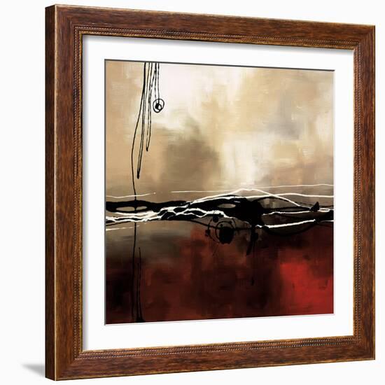 Symphony in Red and Khaki I-Laurie Maitland-Framed Art Print