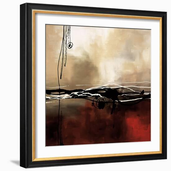 Symphony in Red and Khaki I-Laurie Maitland-Framed Art Print