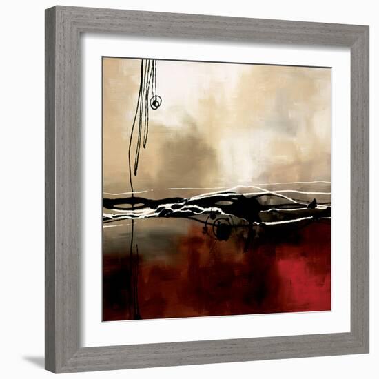 Symphony in Red and Khaki I-Laurie Maitland-Framed Art Print