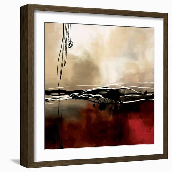 Symphony in Red and Khaki I-Laurie Maitland-Framed Art Print