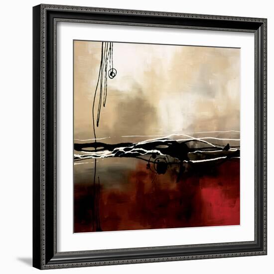 Symphony in Red and Khaki I-Laurie Maitland-Framed Art Print