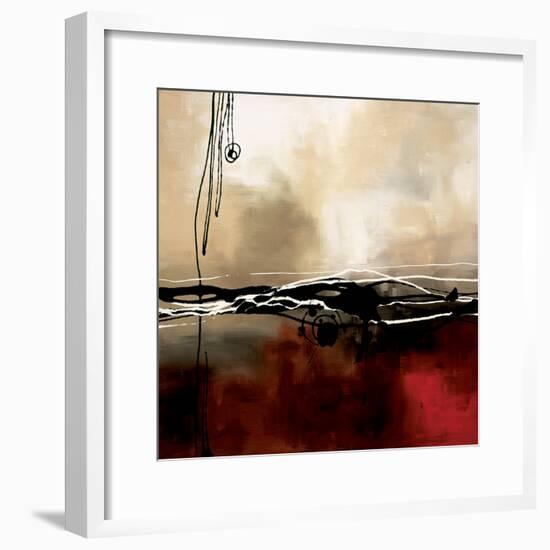 Symphony in Red and Khaki I-Laurie Maitland-Framed Premium Giclee Print