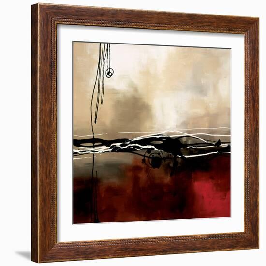 Symphony in Red and Khaki I-Laurie Maitland-Framed Premium Giclee Print