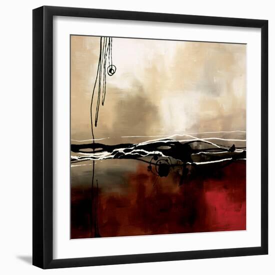 Symphony in Red and Khaki I-Laurie Maitland-Framed Premium Giclee Print