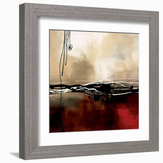 Symphony in Red and Khaki I-Laurie Maitland-Framed Art Print