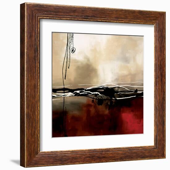 Symphony in Red and Khaki I-Laurie Maitland-Framed Art Print