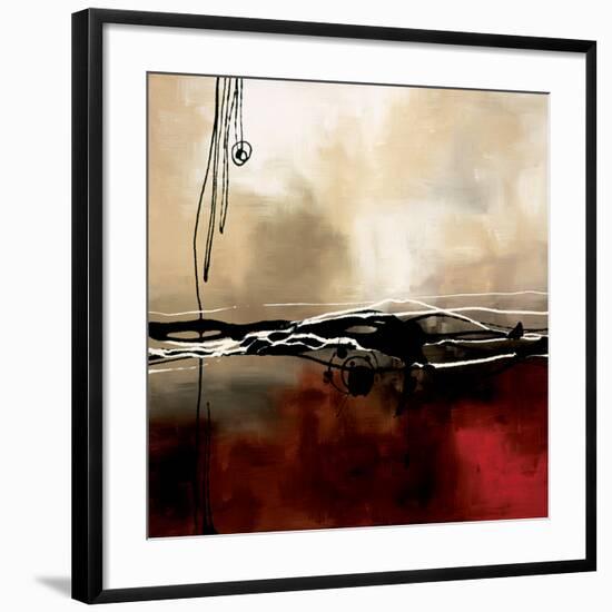 Symphony in Red and Khaki I-Laurie Maitland-Framed Premium Giclee Print