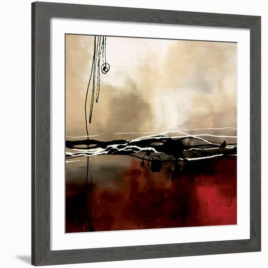 Symphony in Red and Khaki I-Laurie Maitland-Framed Premium Giclee Print