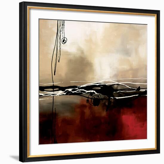 Symphony in Red and Khaki I-Laurie Maitland-Framed Premium Giclee Print