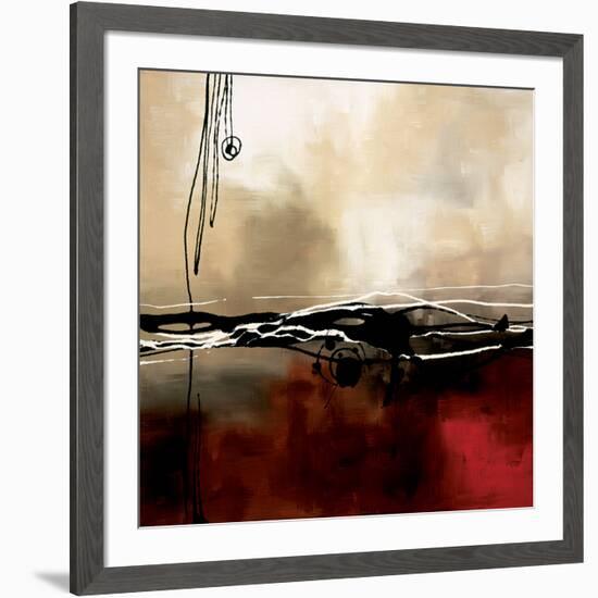 Symphony in Red and Khaki I-Laurie Maitland-Framed Premium Giclee Print