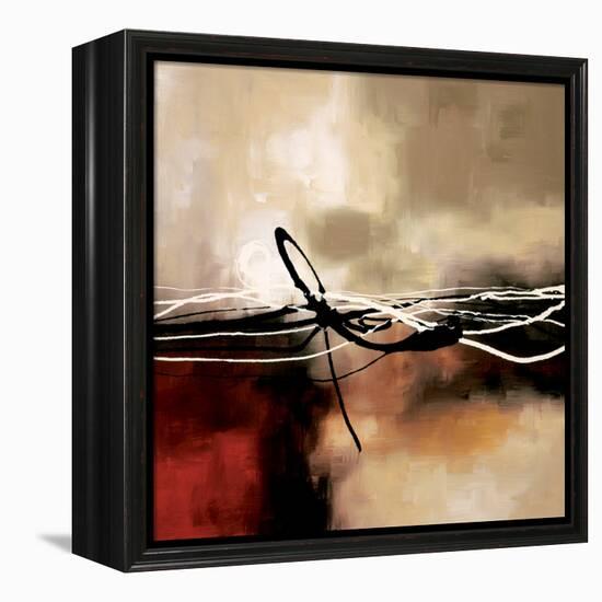 Symphony in Red and Khaki II-Laurie Maitland-Framed Stretched Canvas