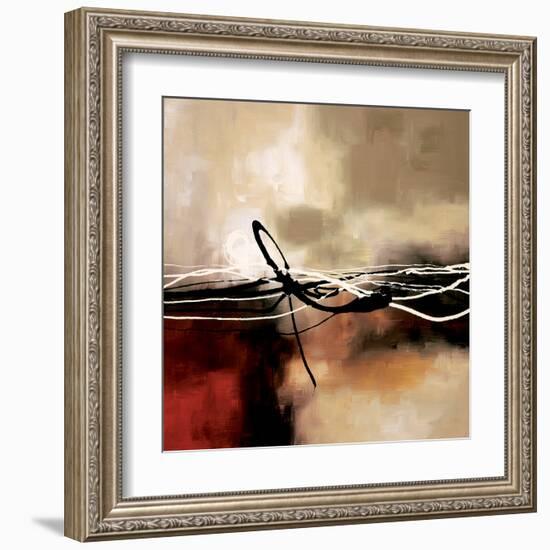 Symphony in Red and Khaki II-Laurie Maitland-Framed Art Print