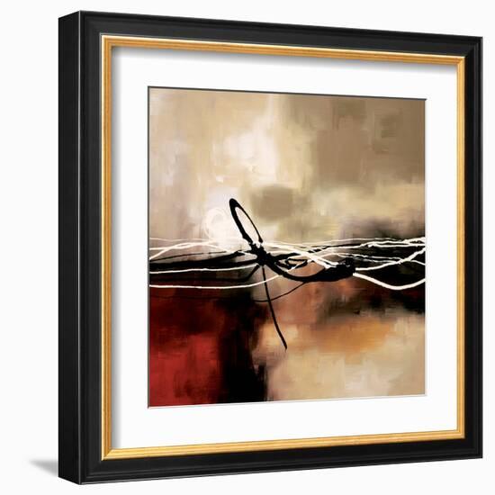 Symphony in Red and Khaki II-Laurie Maitland-Framed Art Print