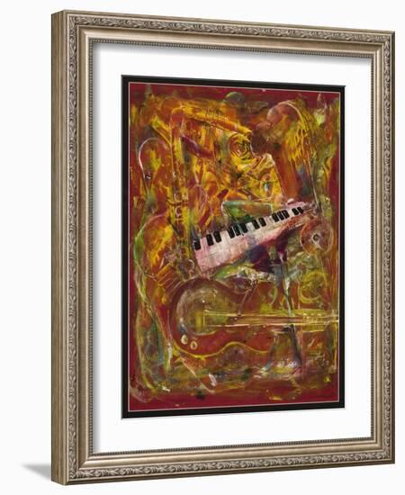 Symphony in Red-Ikahl Beckford-Framed Giclee Print