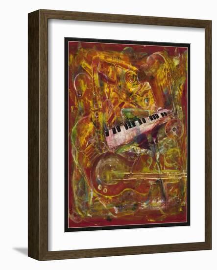 Symphony in Red-Ikahl Beckford-Framed Giclee Print